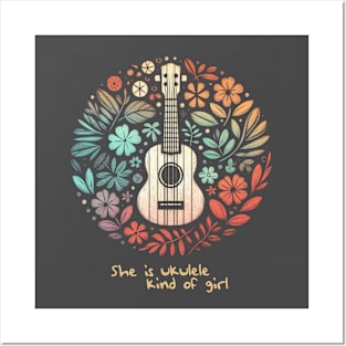 Ukulele kind of girl Posters and Art